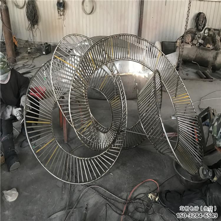 圓環(huán)雕塑供需，美陳雕塑，歐式鏤空圓環(huán)雕塑承接