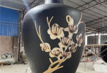 制造花瓶雕塑專供，地標擺件，玻璃鋼花瓶雕塑訂做