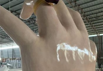 手指雕塑制作，市標雕塑，玻璃鋼手指雕塑廠家常用