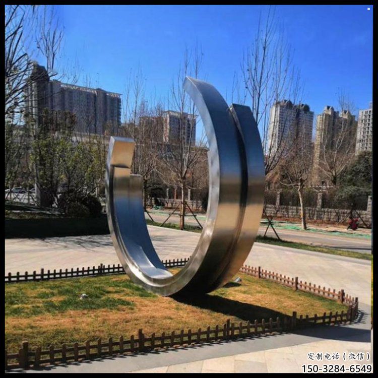 月亮船雕塑通用，街道標識，不銹鋼月亮船雕塑承接