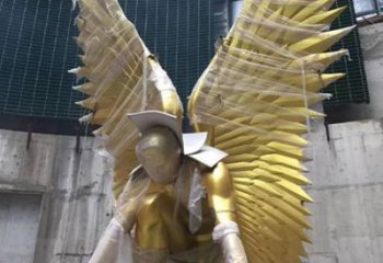 雕塑鳥翅景觀制造，街景小品，不銹鋼鳥翅雕塑優(yōu)價(jià)