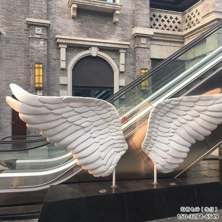 泉州景觀鳥翅雕塑制造，歐式風格，不銹鋼鳥翅雕塑定價