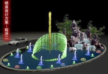 六安旱地漂浮噴泉雕塑，水景藝術噴泉雕塑生產商