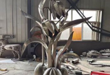 貴陽木棉花雕塑制造商，城市雕塑，不銹鋼木棉花雕塑廠家