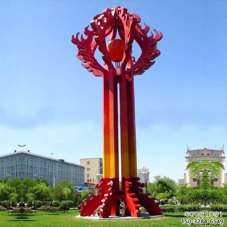黑河街道精神堡壘雕塑