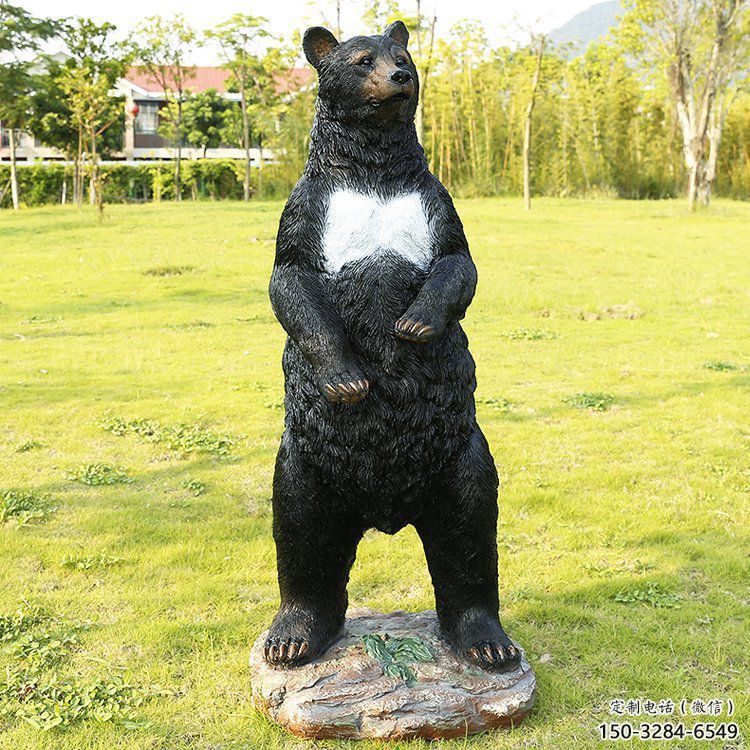 婁底街道黑熊雕塑,仿真動物雕塑,古銅效果 婁底街道黑熊雕塑,仿真動物雕塑,古銅效果