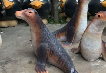 晉源園林海豹雕塑