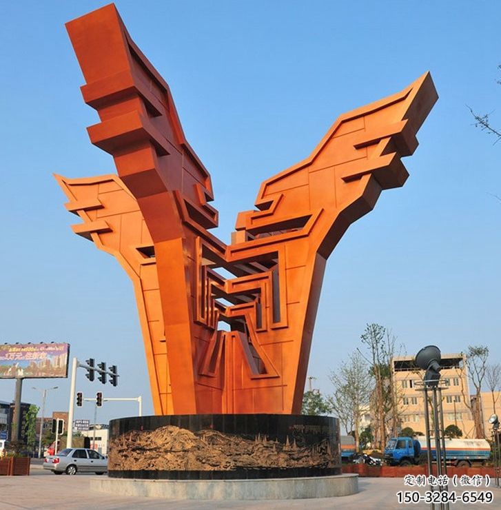 成都城市精神堡壘雕塑,抽象建筑元素,廣場景觀雕塑小品 成都城市精神堡壘雕塑,抽象建筑元素,廣場景觀雕塑小品