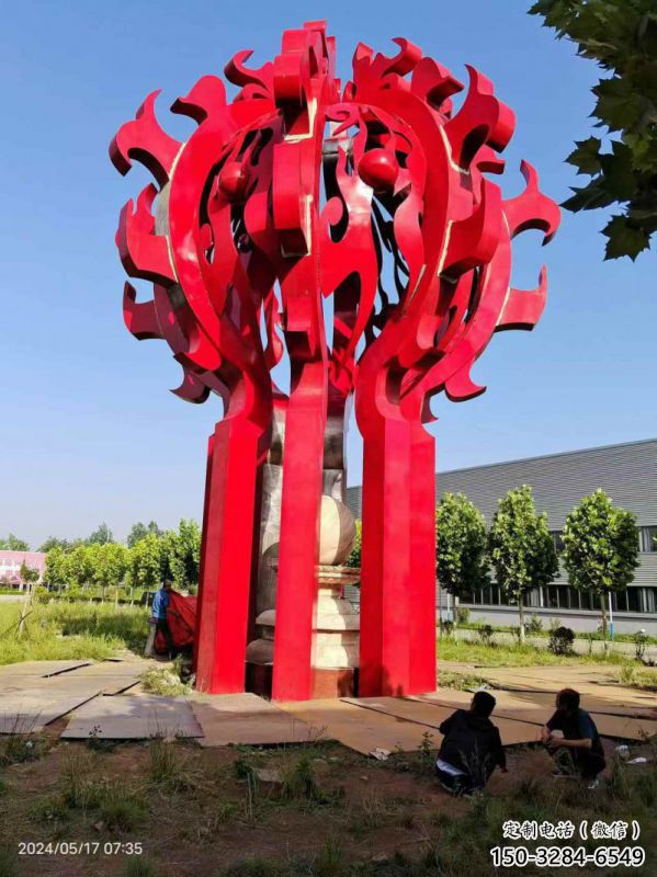 綿陽火球雕塑,精神堡壘火球雕塑落地展示 綿陽火球雕塑,精神堡壘火球雕塑落地展示