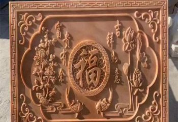 雅安浮雕制造商，室外軟裝，景觀福字浮雕制作廠家