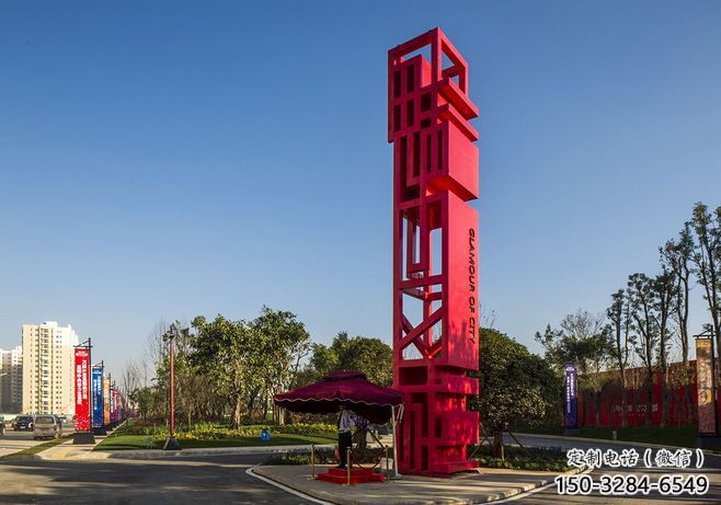 昌吉住宅小區(qū)精神堡壘雕塑 昌吉住宅小區(qū)精神堡壘雕塑