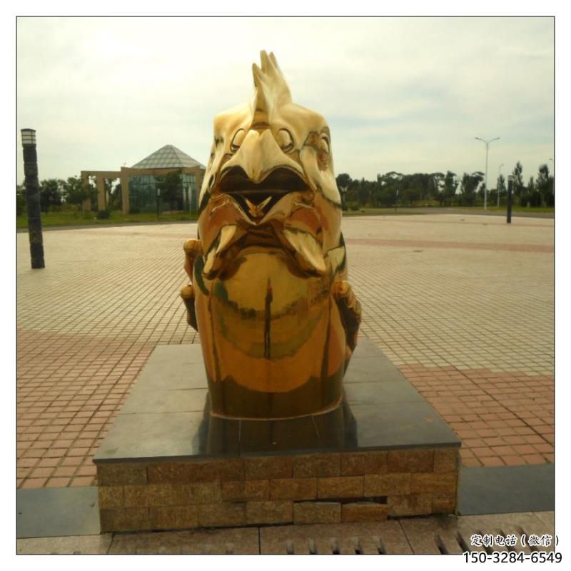 寧波不銹鋼生肖雕塑，鍍鈦工藝，公園廣場戶外擺放