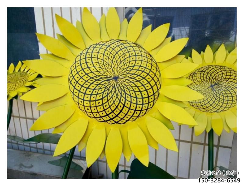 嘉興抽象花籃雕塑展品，小區雕塑，葵花花籃雕塑工程制作精選