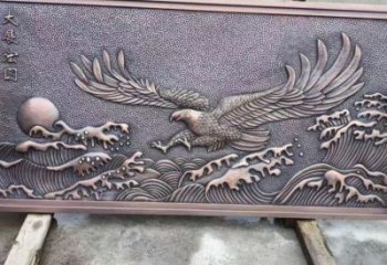 吐魯番老鷹浮雕訂做，景區雕塑，鍛銅動物浮雕定價