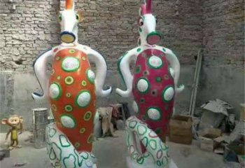 涪陵幼兒園河馬雕塑，動(dòng)漫文化雕塑，卡通動(dòng)物制作